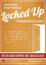 Make sure everything is locked up