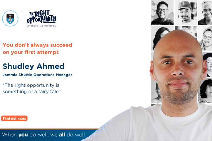 Shudley Ahmed - the right opportunity
