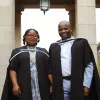 Nobukho Nqaba (left) and husband Themba Nqinileyo